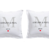 Taies d'oreillers couple A personnaliser