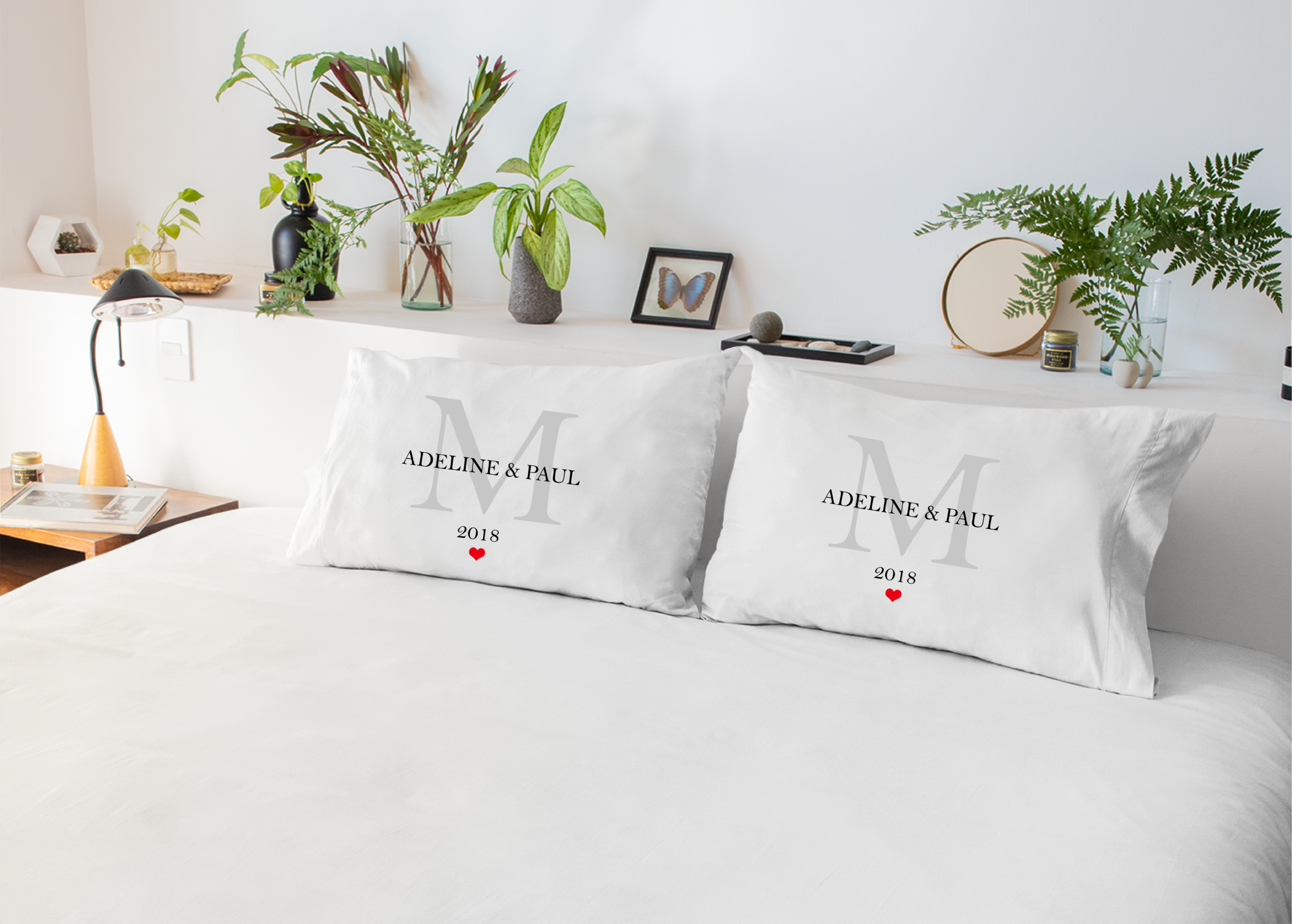 Taies d'oreillers couple A personnaliser