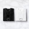 T-shirt couple ” coeur”23