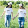 T-shirt Meilleures amies - Brunette blondie