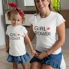 T-shirt Mère Fille Girl power