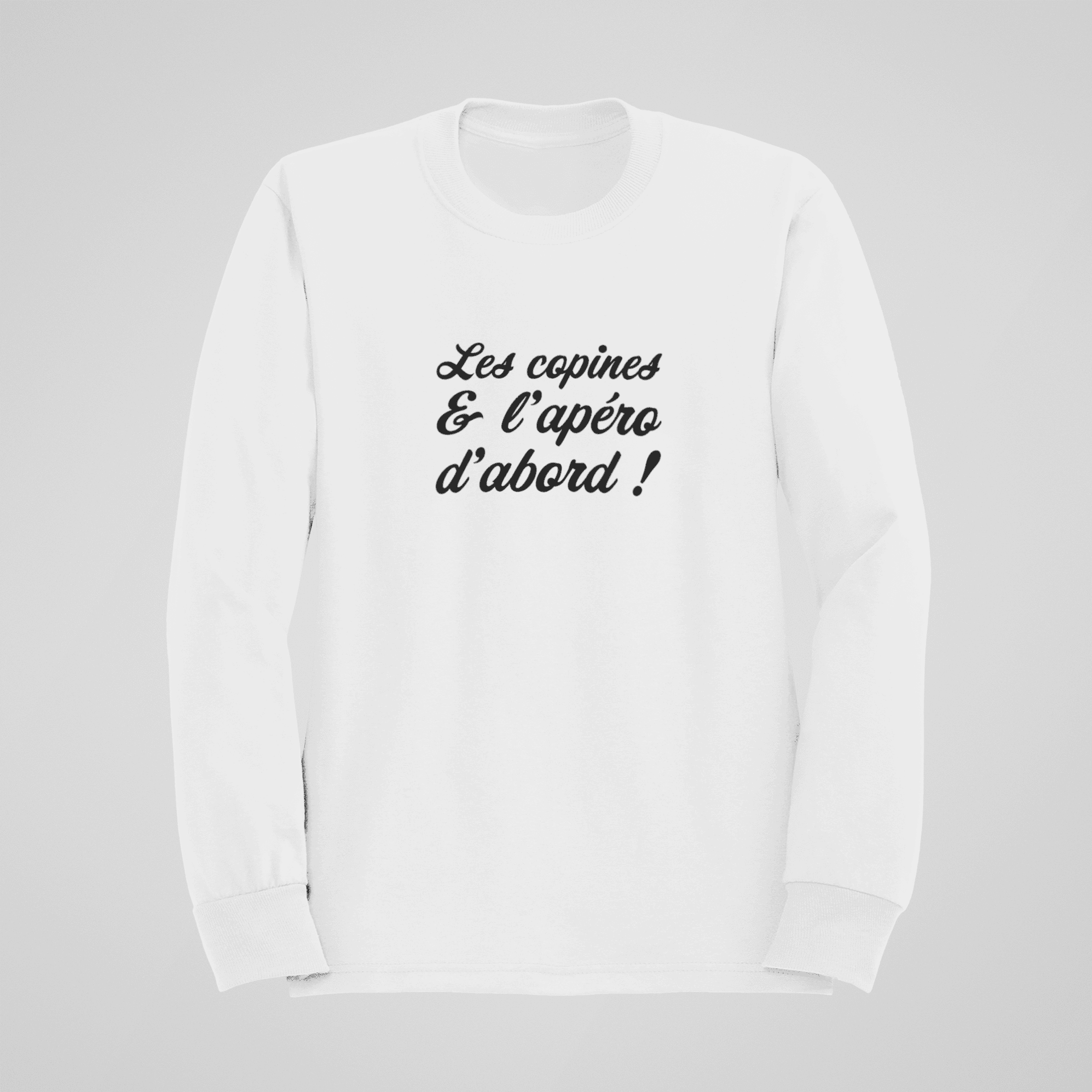 Tote Bag Humoristique 'Les Copines Et L'apéro D'abord' - Cadeau Idéal Pour Une Meilleure Amie - Sac Réutilisable En Polyester, Fabriqué En France