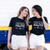 T-shirt Meilleures amies - Si je suis bourée c'est de sa faute (2)