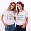 T-shirt Meilleures amies - soleil copines apero (2)