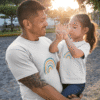 T-shirt famille arc en ciel 23