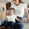 T-shirt famille arc en ciel 23