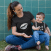 t-shirt assortis parents enfants bisous (1)