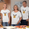 T-shirts assortis Noël Famille Couple - Cerf de Noël 3 (2)