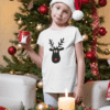 T-shirts assortis Noël Famille Couple - Cerf de Noël