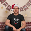 T-shirts assortis Noël Famille Couple - Cerf de Noël