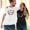 T-shirts assortis Noël Famille Couple - Hohoho Cerf de Noël