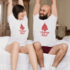T-shirts assortis Noël Famille Couple - On vous souhaite un joyeux Noël