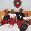 T-shirts assortis Noël Famille Couple - Tête de cerf de Noël