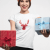 T-shirts assortis Noël Famille Couple - Tête de cerf de Noël