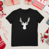 T-shirts assortis Noël Famille Couple - Tête de cerf de Noël