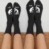 Chaussettes couple "#lifegoals prénoms"