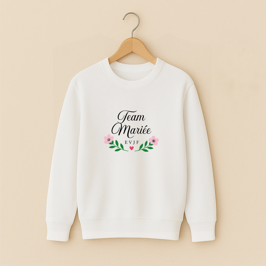 Pull EVJF Couronne Fleurs