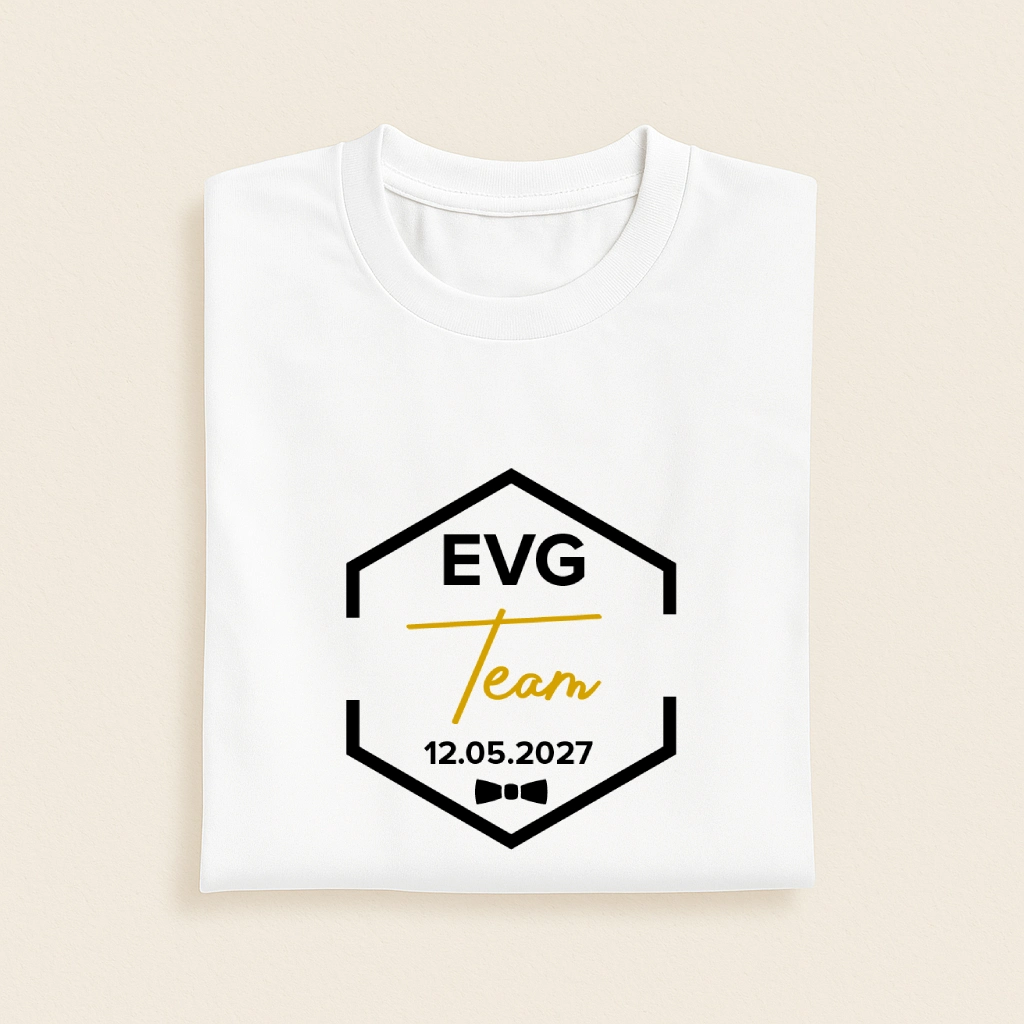 T-shirt EVG badge à personnaliser