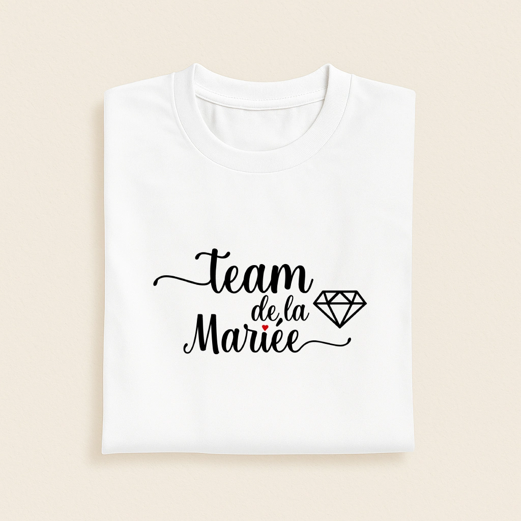 T-shirt EVJF Team de la Mariée