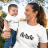 T-shirt Maman et enfants - Artiste chef d'oeuvre (1)