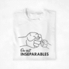 T-shirt Papa Enfants "Inséparables Check"
