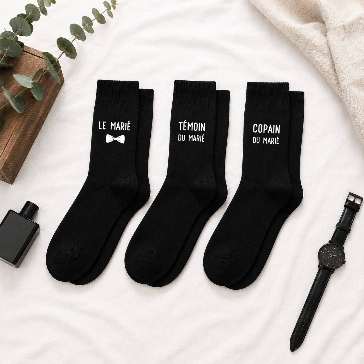 Chaussettes Le Marié et sa Team - Horizontal