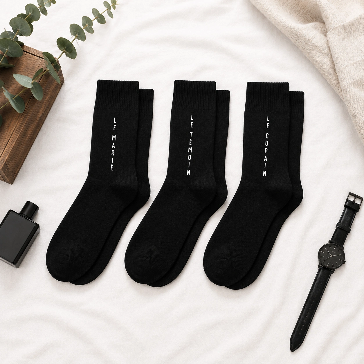 Chaussettes Le Marié et sa Team – Vertical