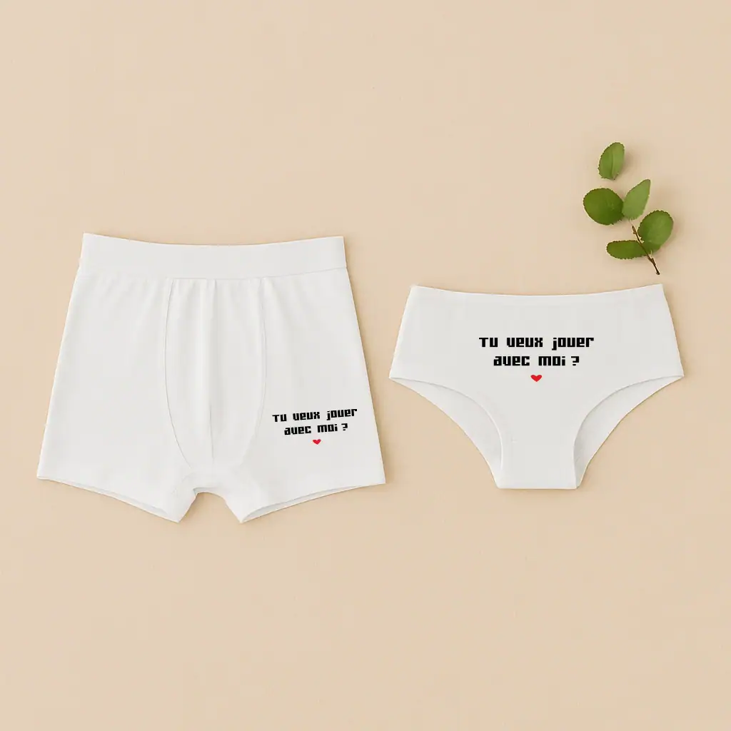 Sous vêtement couple - Tu veux jouer avec moi