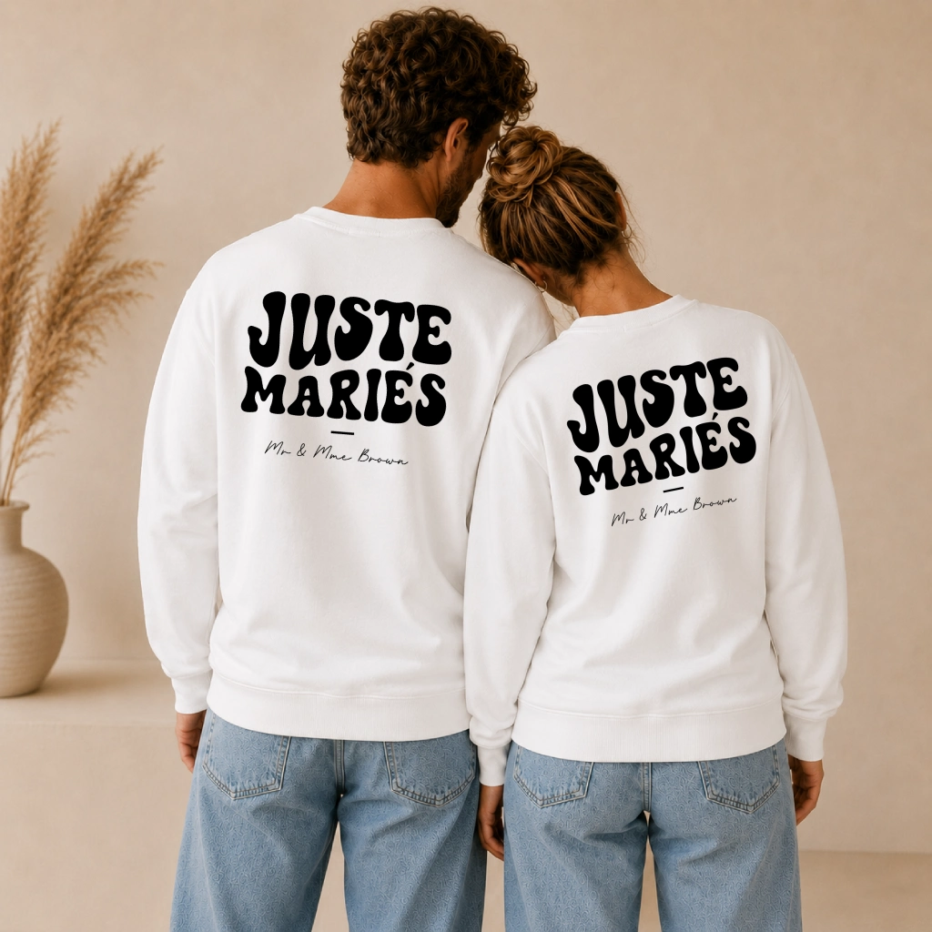 Sweat spécial Mariés - Juste Mariés