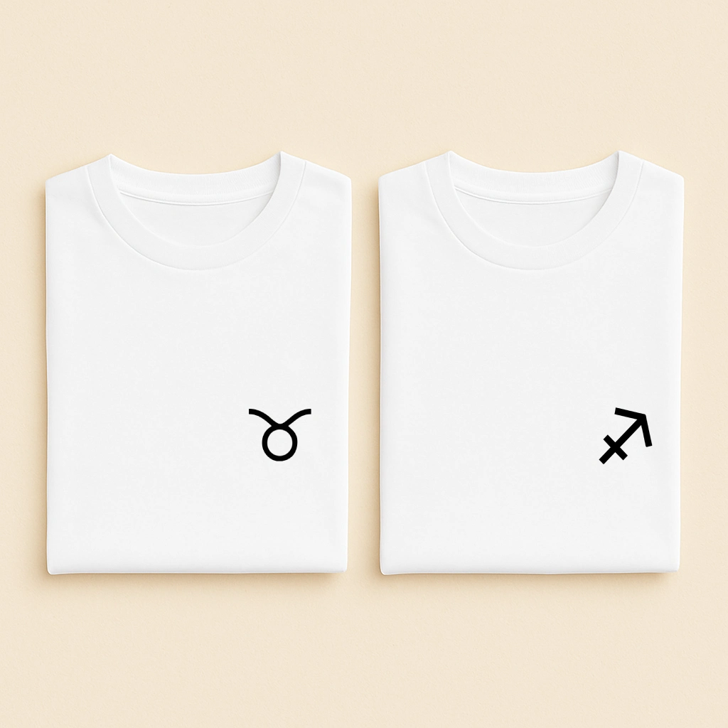 T-shirt Couple Signes Astrologiques