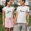 T-shirt Lendemain Mariage "Juste Mariés" - Mariage vue 2