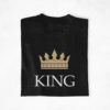 tshirt couple Roi et Reine couronne dorée (1)