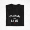 t-shirt Copains Les copains c'est la vie 1 coeur (1)