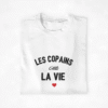 t-shirt Copains Les copains c'est la vie 1 coeur (1)
