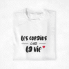 t-shirt Copains Les copains c'est la vie 2 coeur (1)