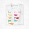 T-shirt Copains Copines personnalisé "Prénom Style Vintage" - T-shirts Copains & Copines vue 3