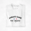 T-shirt Copains Jamais sans mes copains bleu blanc rouge (1)