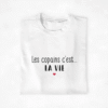 T-shirt Copains Les copains c'est la vie coeur (1)