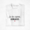 T-shirt Copines J'ai des copines géniales coeur (3)
