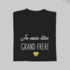T-shirt Je vais être Grand Frère Coeur (1)