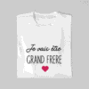 T-shirt Je vais être Grand Frère Coeur (1)