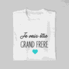T-shirt Je vais être Grand Frère Coeur (1)