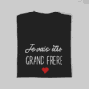 T-shirt Je vais être Grand Frère Coeur (1)