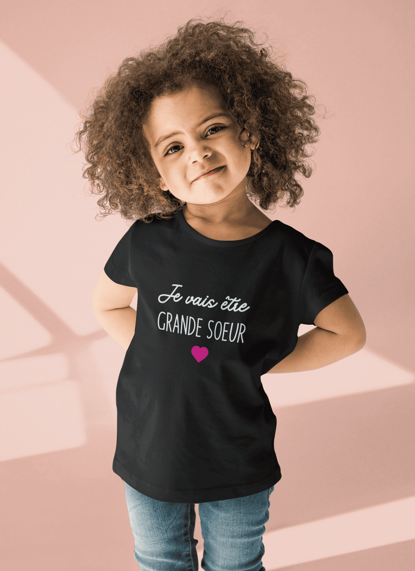 T-shirt "Je Vais être Grande Soeur 2026" - Annonce Grossesse Mignonne Pour Future Grande Sœur