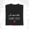 T-shirt Je vais être Grande Soeur Coeur (1)
