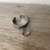 Bague copines Coeur argenté fin (4)