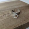 Bague copines Coeur argenté fin (4)