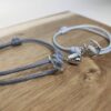 Bracelets Couple - Ancre Argentée Magnétiques Coeur (2)