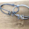 Bracelets Couple - Ancre Argentée Personnalisable (2)