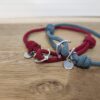 Bracelets Couple - Ancre Argentée Personnalisable Nylon (1)